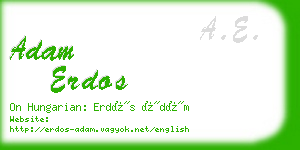 adam erdos business card